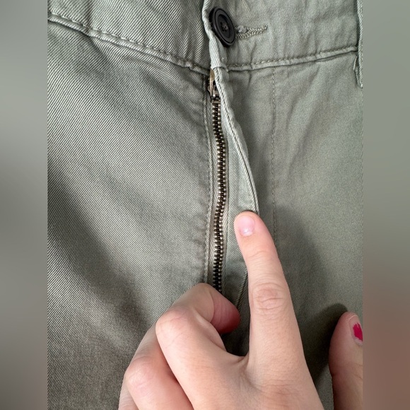 Adriano GoldSchmeid The Marshall Slim Trouser Olive Green Men’s Size 34 Regular - Picture 3 of 10